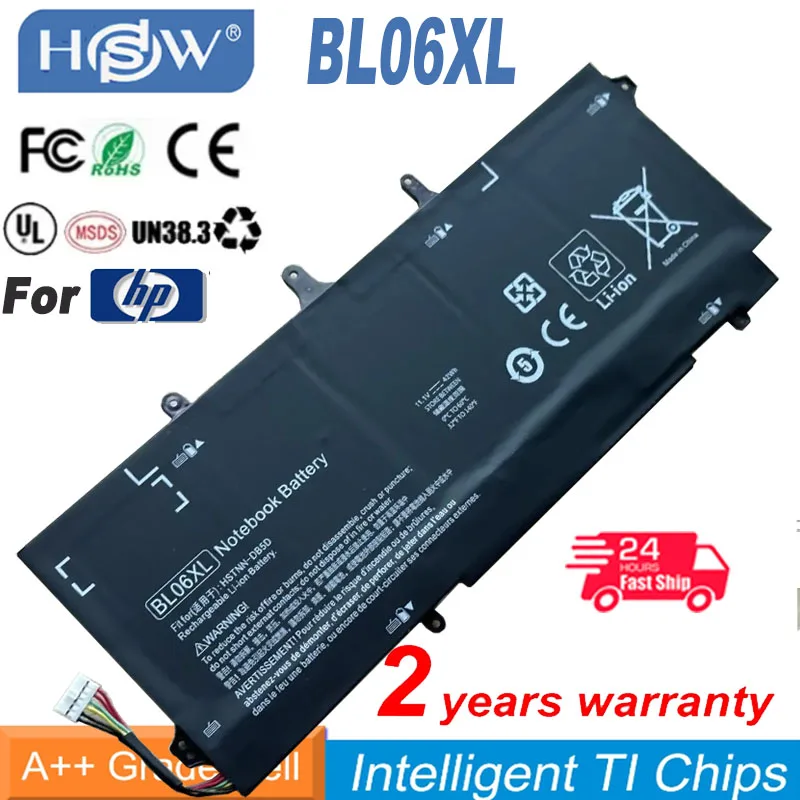 

BL06XL Laptop Battery for HP EliteBook Folio 1040 G0 G1 G2, HSTNN-DB5D IB5D W02C 722236-171 1C1 271 2C1 722297-001 F450C