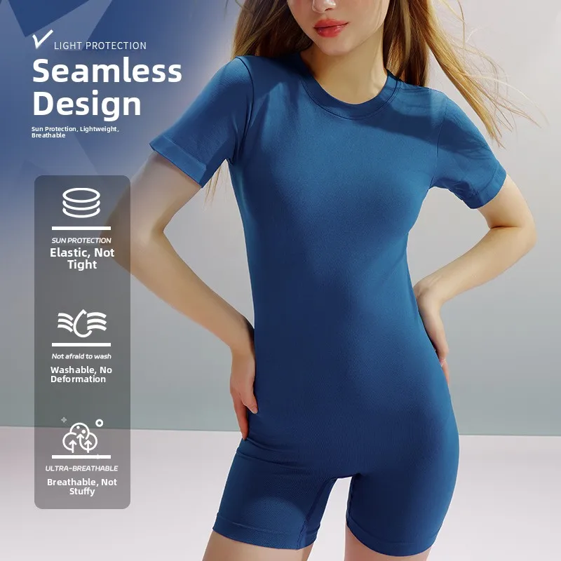

Sl Yoga One-Piece Swimsuit Women's Running Fitn Comfortable Breathable Slimming Sensation Cross-Border ular