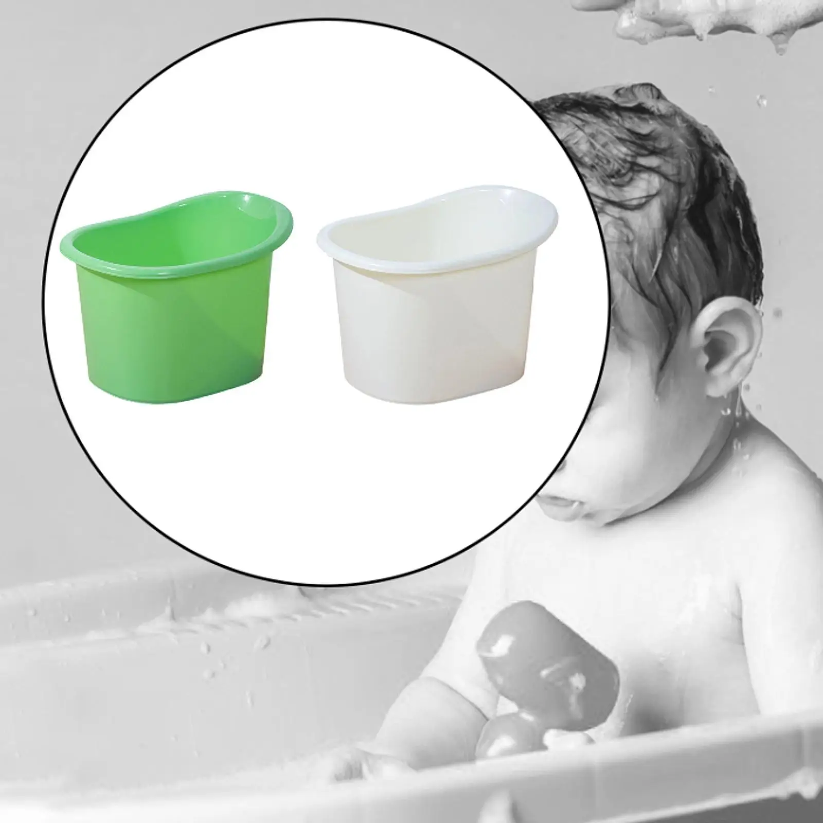 

Baby Shower Bucket Bathing Seat Sit and Soak Thickened Built in Seat Infant Bath Bucket Infant Bathtub for Boys and Girls Kids