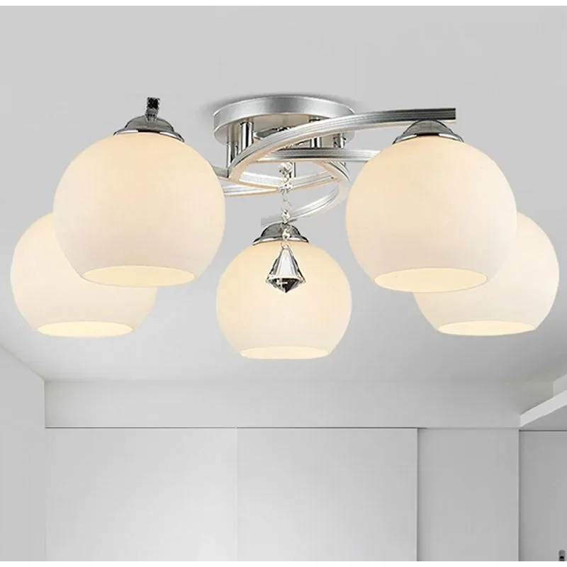 

HYR Modern Crystal Chandelier Acrylic Ceiling Lamps E27 Led Light Chandelier Lustre Chandeliers