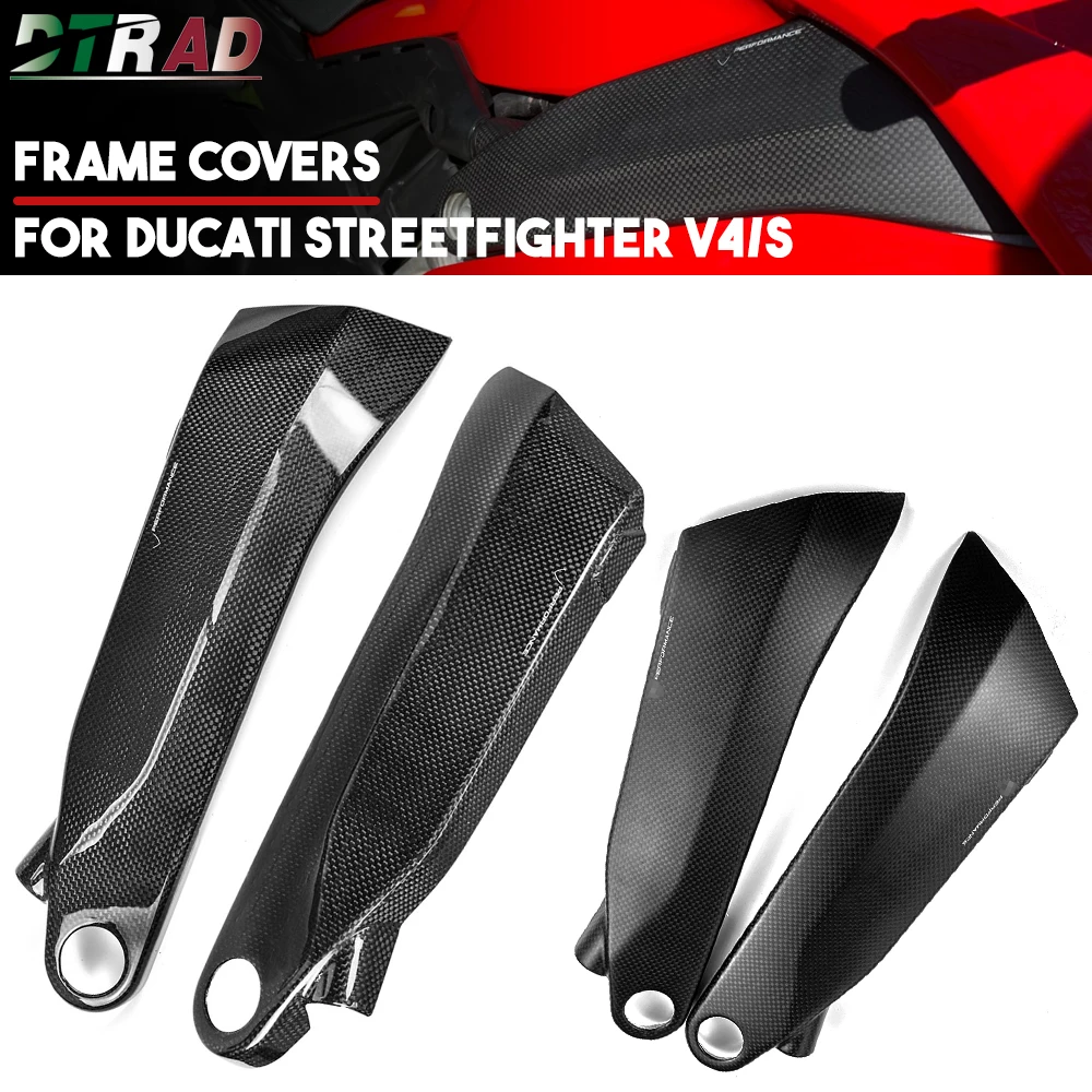 

For DUCATI Streetfighter V4 V4S SP 2020-2023 Carbon Fiber Frame Covers Side Panels Body Fairing Kit Motorcycle Modified Parts