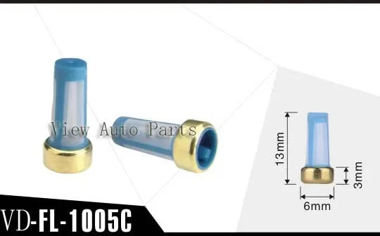 10 set per kit di riparazione e servizio iniettori di carburante compreso il tappo in plastica del filtro iniettore O-ring Viton VD-RK-0005