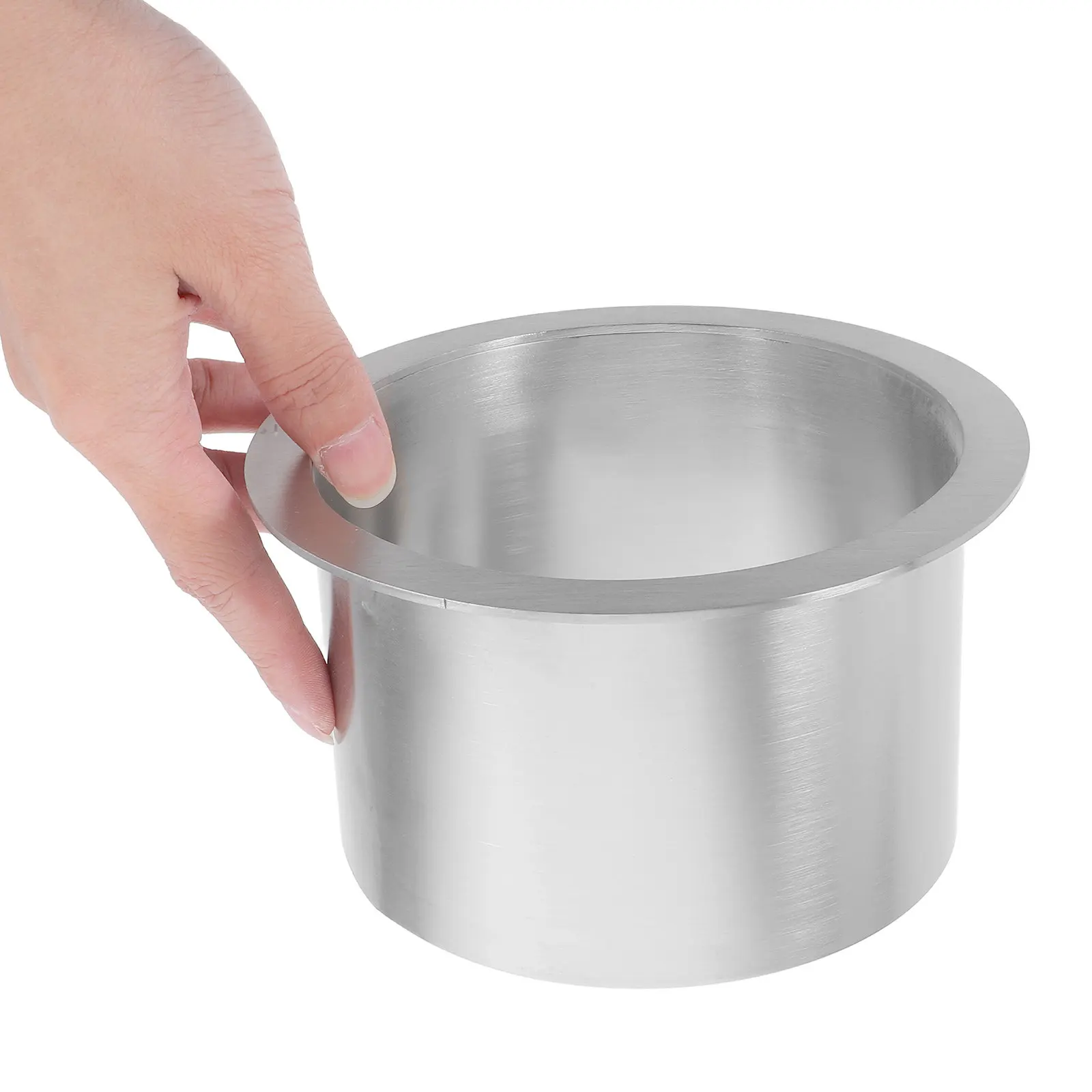 

Маленькая круглая встраиваемая в столешницу крышка для мусорного ведра из нержавеющей стали, скрытая заглушка для мусорного контейнера, уплотнитель для мусорного ведра