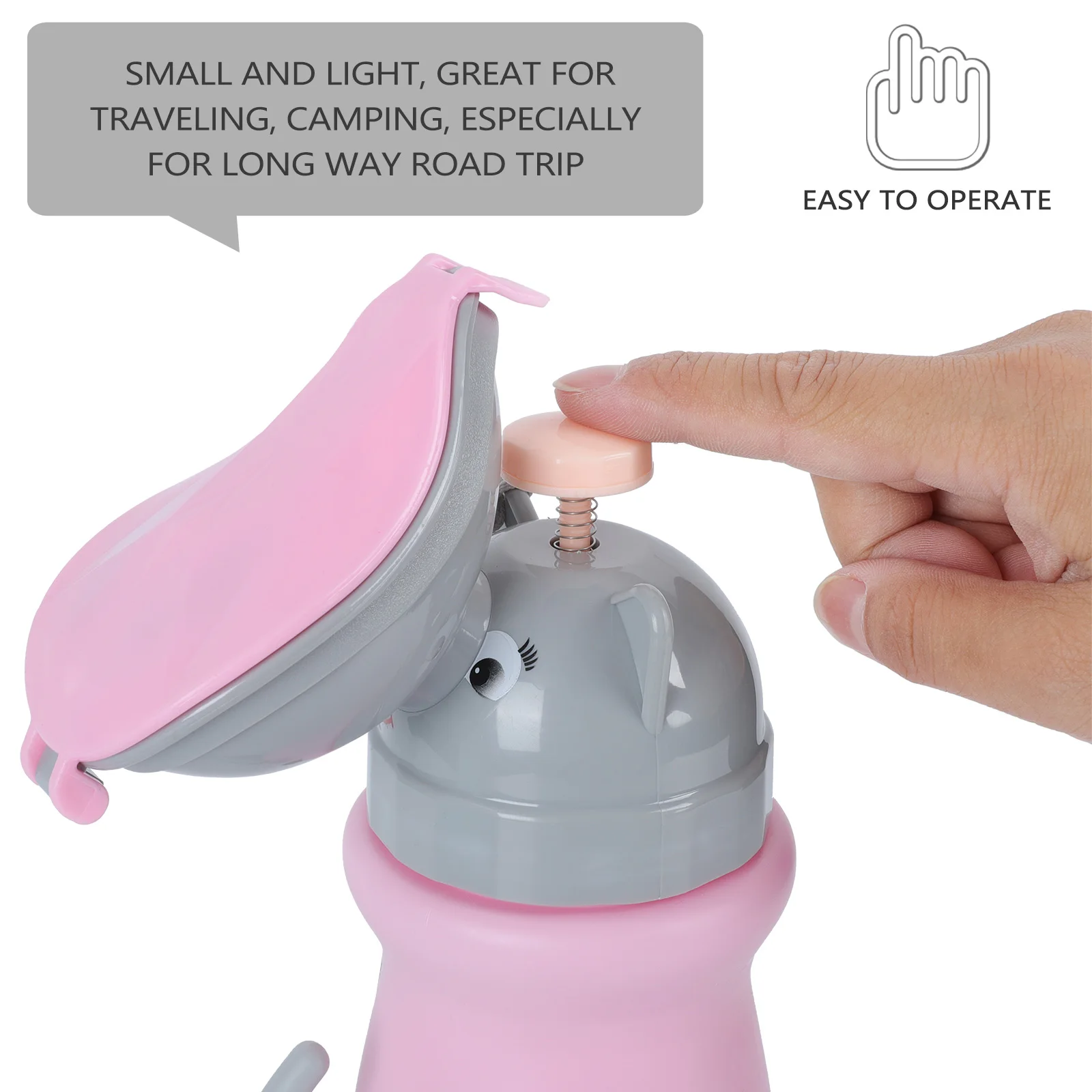 

1pc Portable Urinal Bottle Lightweight Child Travel Potty Kids Abs Body Car Emergency Reusable Durable