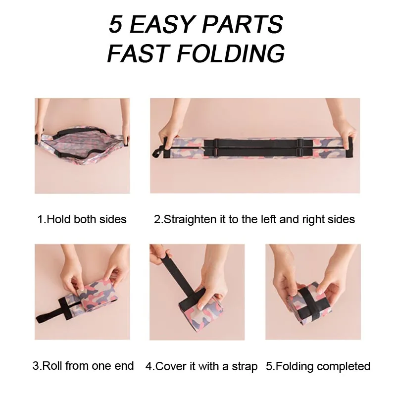 새로운 접이식 쇼핑백 재사용 가능한 접이식 가방 쇼핑용 천 가방 접이식 구매자 ZDGWD01