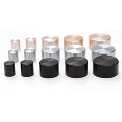 1pcs 6mm Shaft Hole Aluminum Alloy Potentiometer Knob ( Knurled Shaft Dia.)