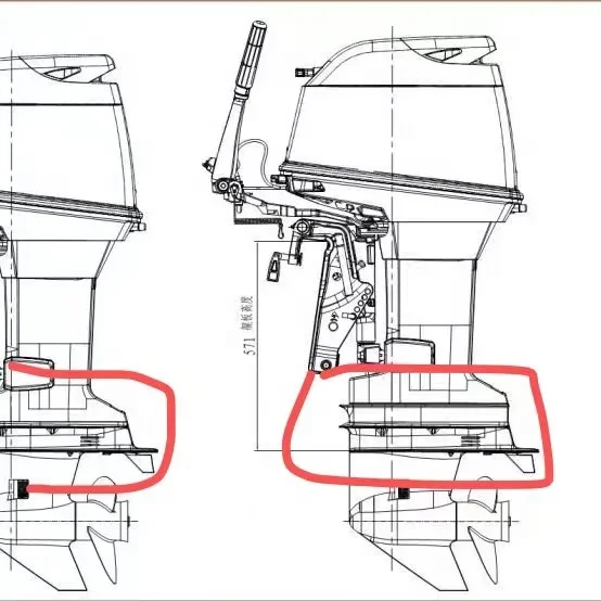 60hp Outboard Motor 2 Stroke For Fishing Boat