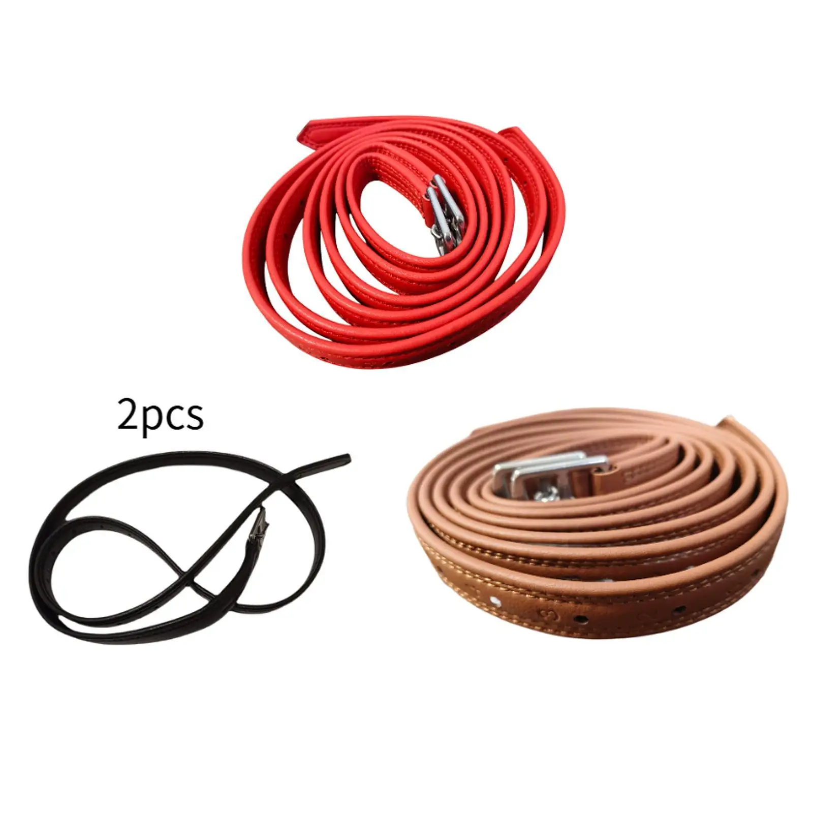 2x Engelse stijgbeugelleer Ruiteruitrusting Paardrijuitrusting