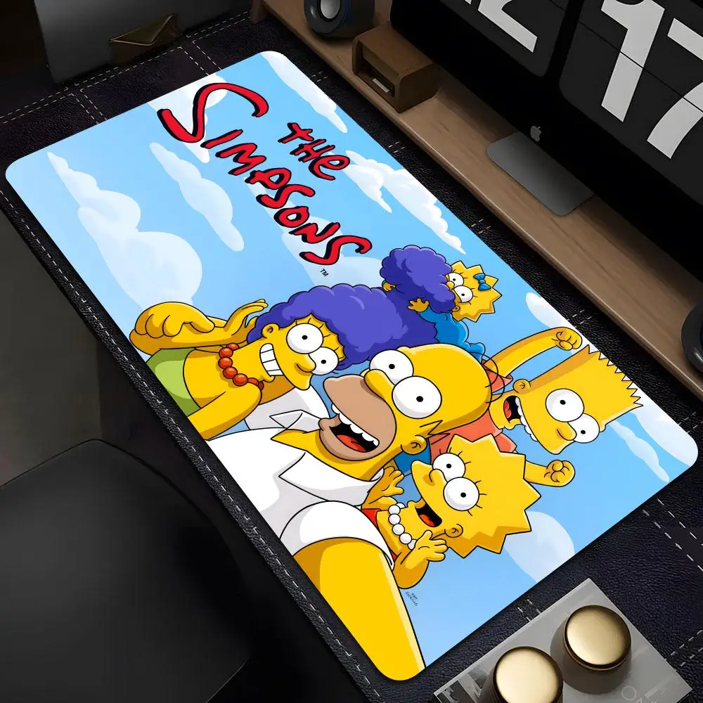 Cartoon T-The S-Simpsons Hot Game Large Computer Mouse 800x400mm Pad Gaming Waterproof PU Mouse Pad