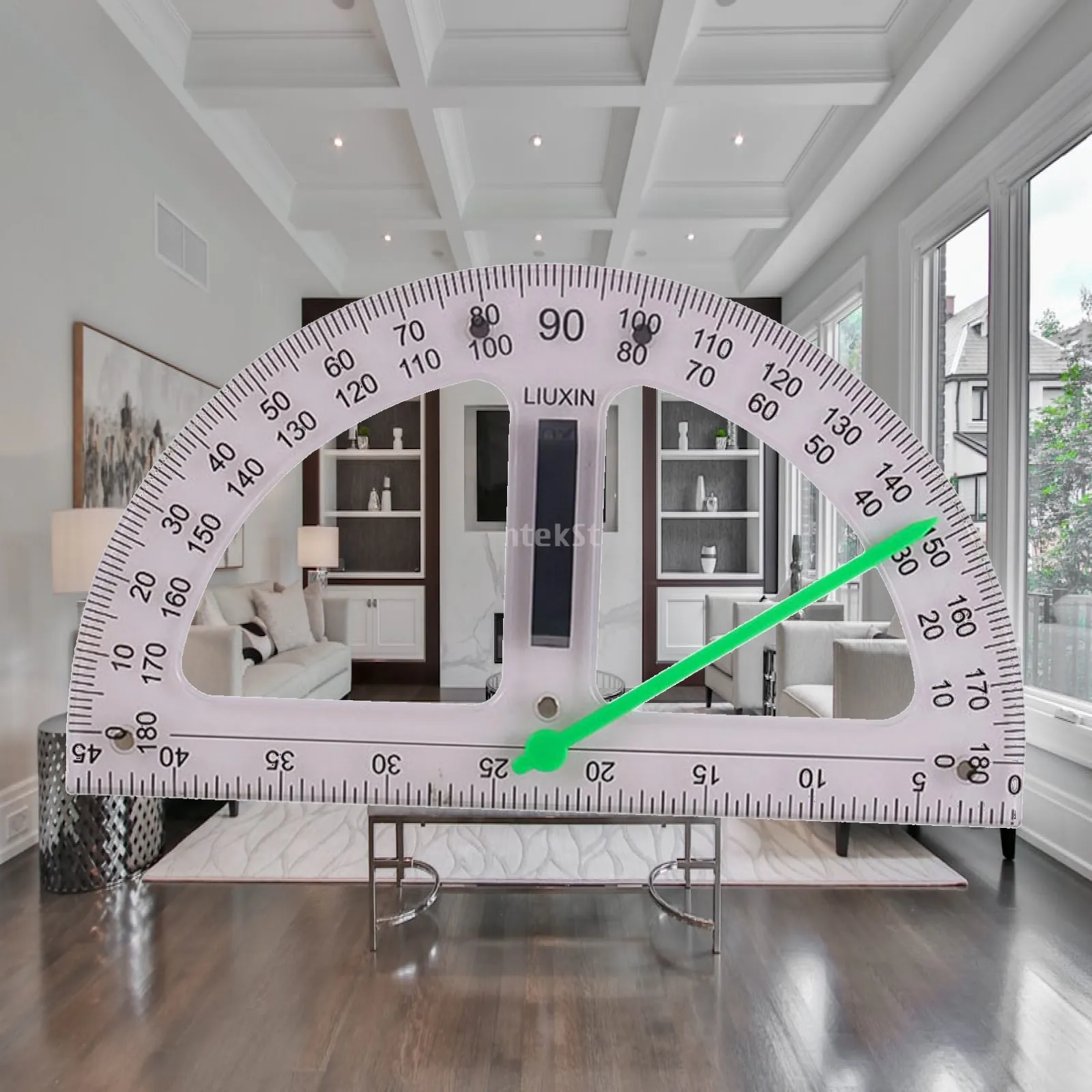 Teacher Supplies Large Maths Geometry Ruler 45 Degree Triangle Board Compass Protractor for Classroom Whiteboard Drawing Tool