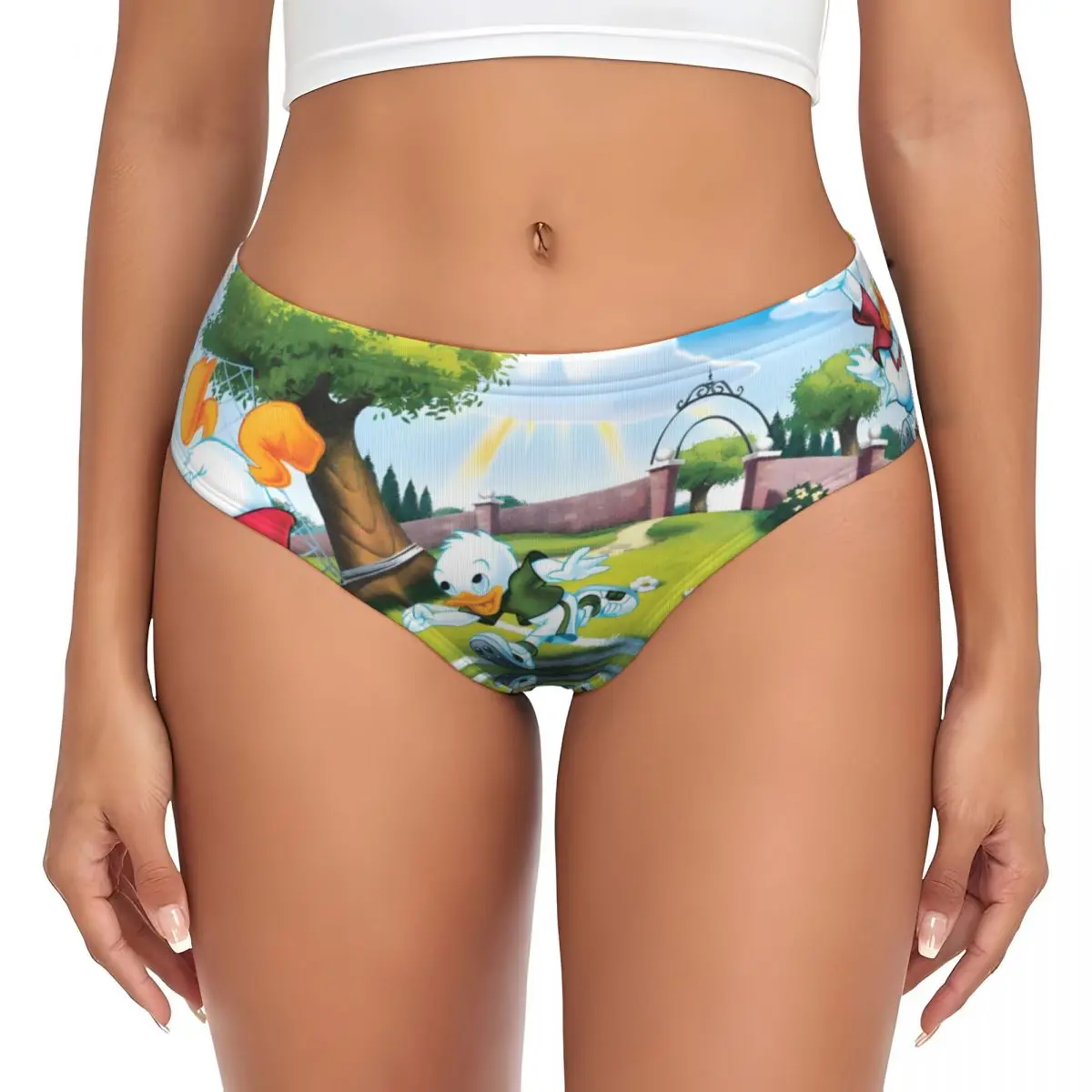 مخصص دونالد داك كاريكاتير مانغا سراويل قصيرة النساء ملابس داخلية جيدة التهوية