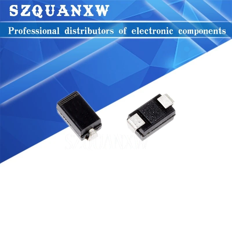 100 sztuk SS210 100V 2A SMA SR2100 DO-214AC SMD