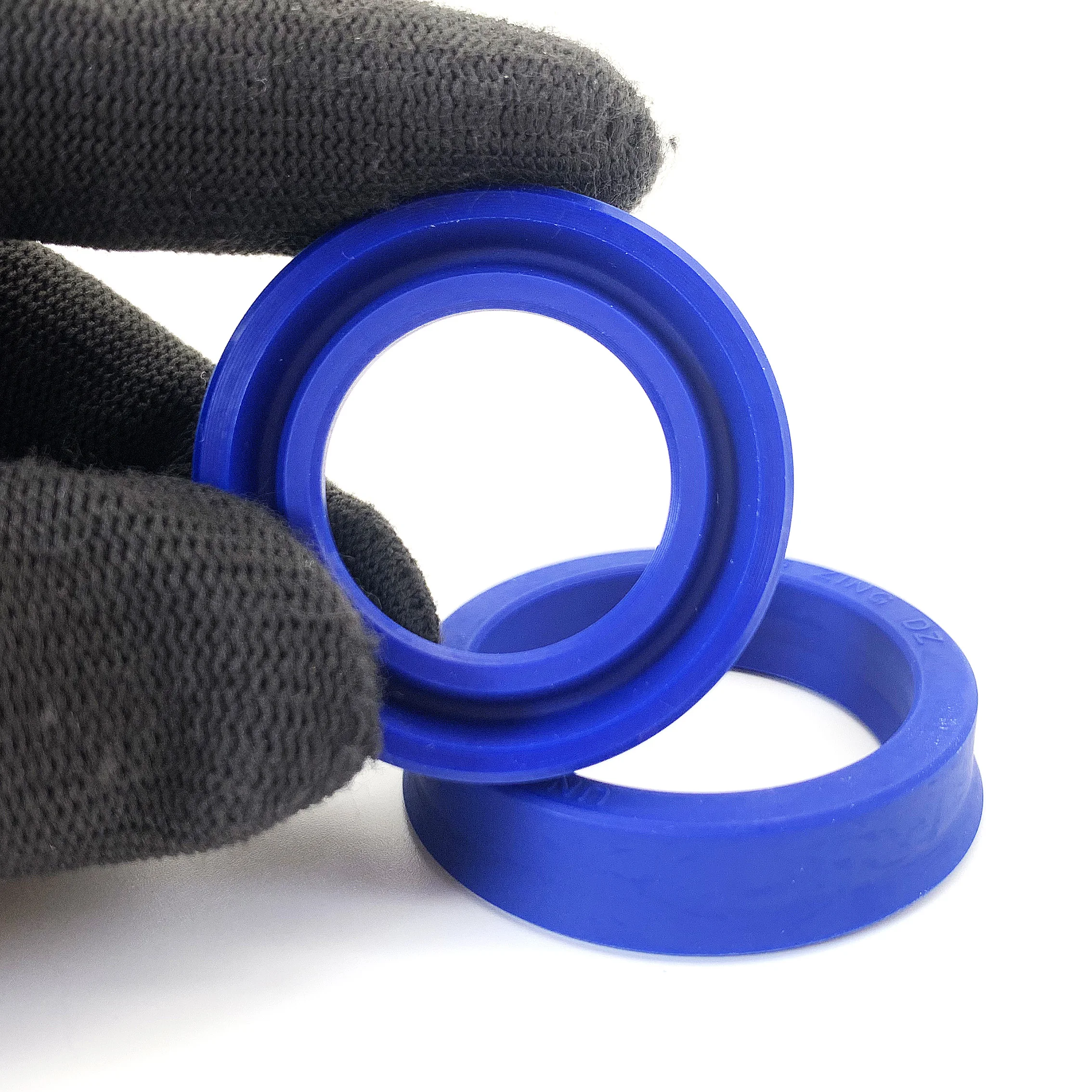 Guarnizione albero paraolio in poliuretano blu UN ID 53mm ~ 58mm OD 63mm ~ 78mm 5 pezzi Anello di tenuta resistente all'olio resistente all'usura