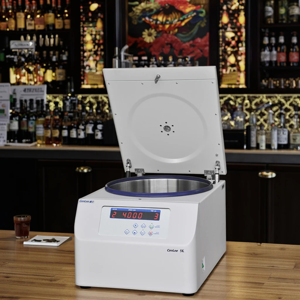 5000rpm High Capacity Desktop Lab Bar Centrifuge Swing Rotor Low Speed Liquid Separator
