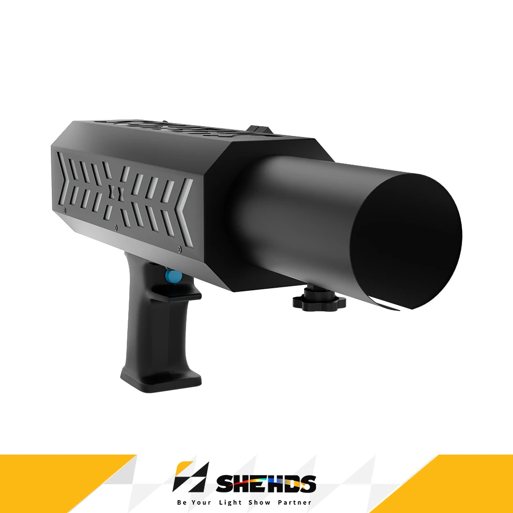 SHEHDS Single Hole Salute Electrical Confetti RGB Gun Battery Rechargeable Environmental DJ Disco Wedding Nightclub Theater