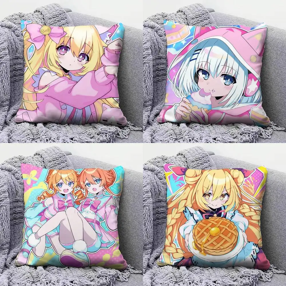 

DATE A LIVE Anime Girl Cute Pillow Covers, Home Sofa Cushion Covers and Aecorative Custom