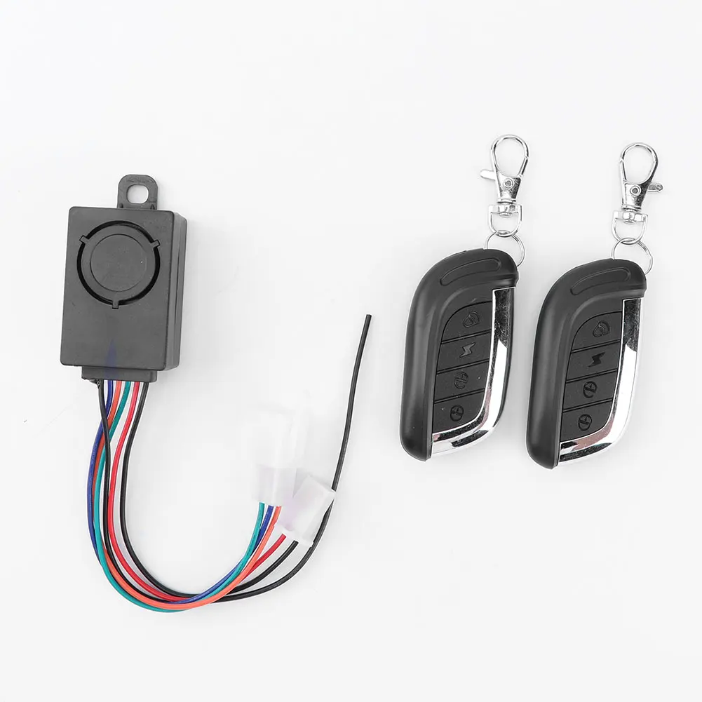 

36-72V Anti-Theft E-bike Alarm Scooter Security Remote Control Detector Alarm for Outdoor Hiking Bike Supplies