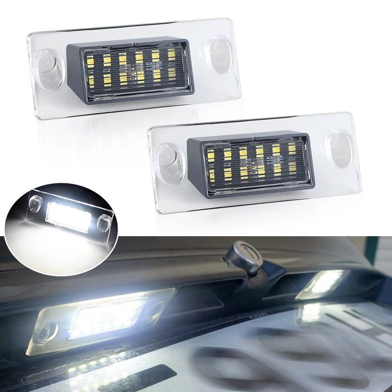 2Pcs Canbus LED Number License Plate Light  White Lamp For Audi A3 8L S3 Sportback A4 S4 A5 S5 B5 OEM#8D0943021C Car Accessories