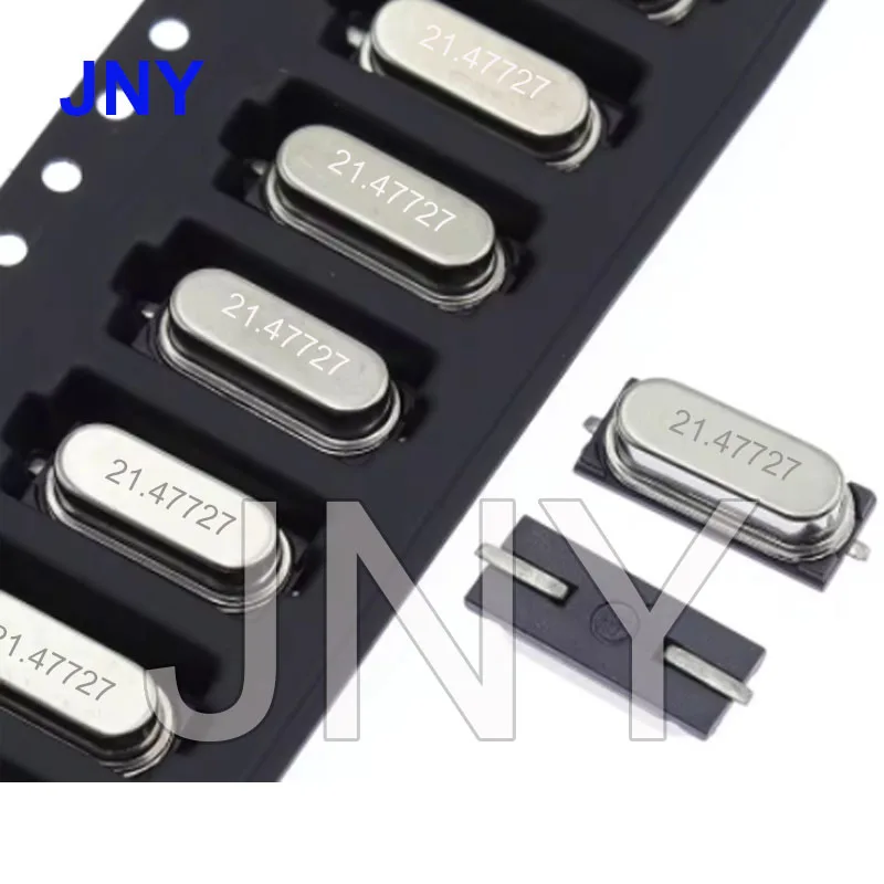 100PCS 21.47727MHz hot -selling 49smd patch two -foot crystal oscillator original high -precision