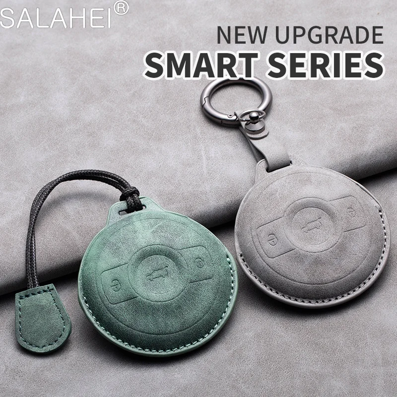 Car Key Case Cover Holder For Mercedes Benz SMART Fortwo 1 BRABUS 1 Benz SMART 2022 2023 Shell Metal Protector Accessories