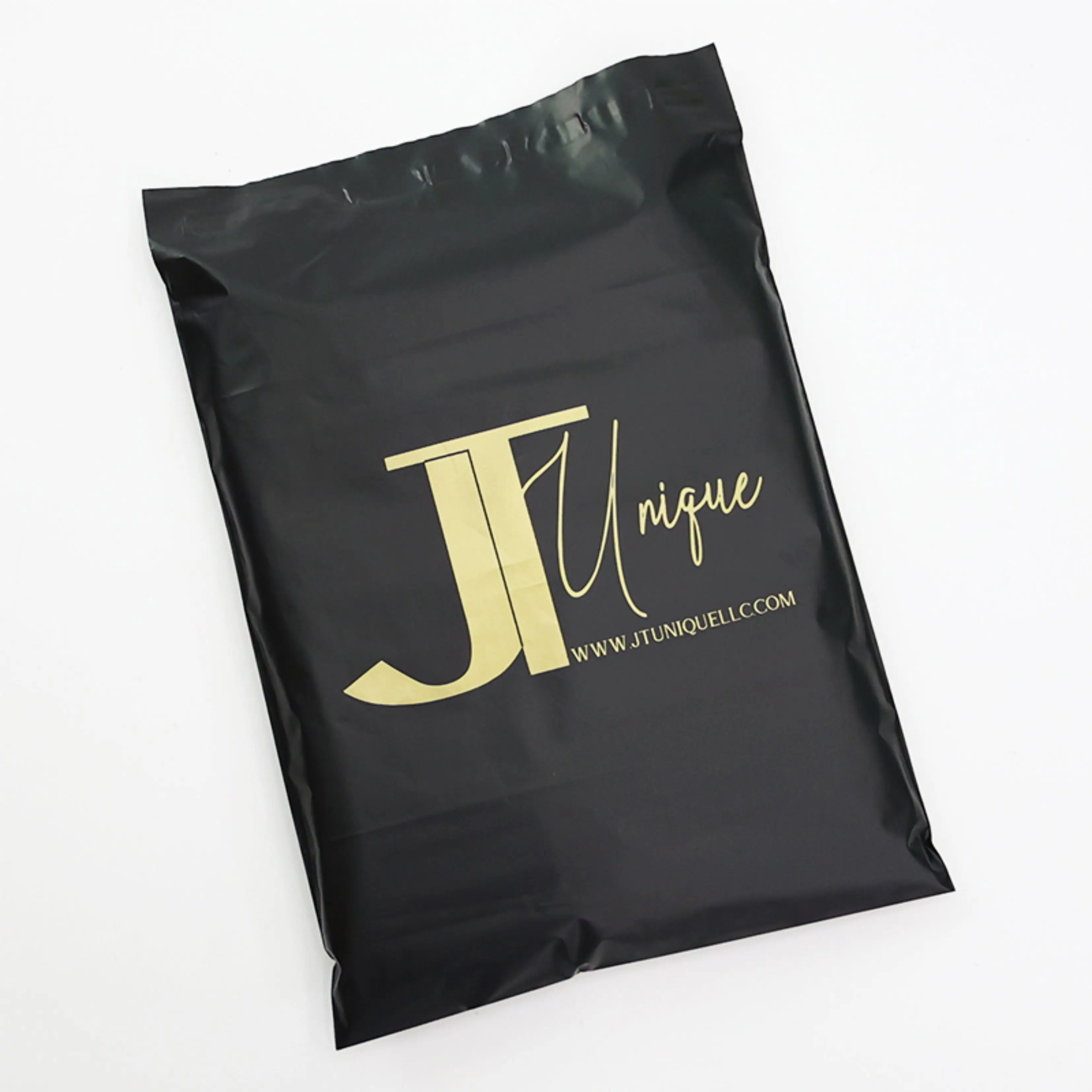 Poly Mailer Plastic Package Bags, Courier Bags, Satchel, Custom, Eco Friendly, Biodegradable, Luxury, Matte Black