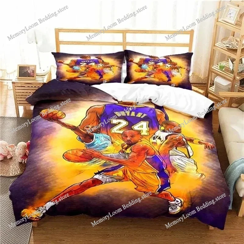 

American Basketball Star No. 23 Bedding Set Boys Girls Twin Queen Size Duvet Cover Pillowcase Bed Kids Adult Home Textileextile