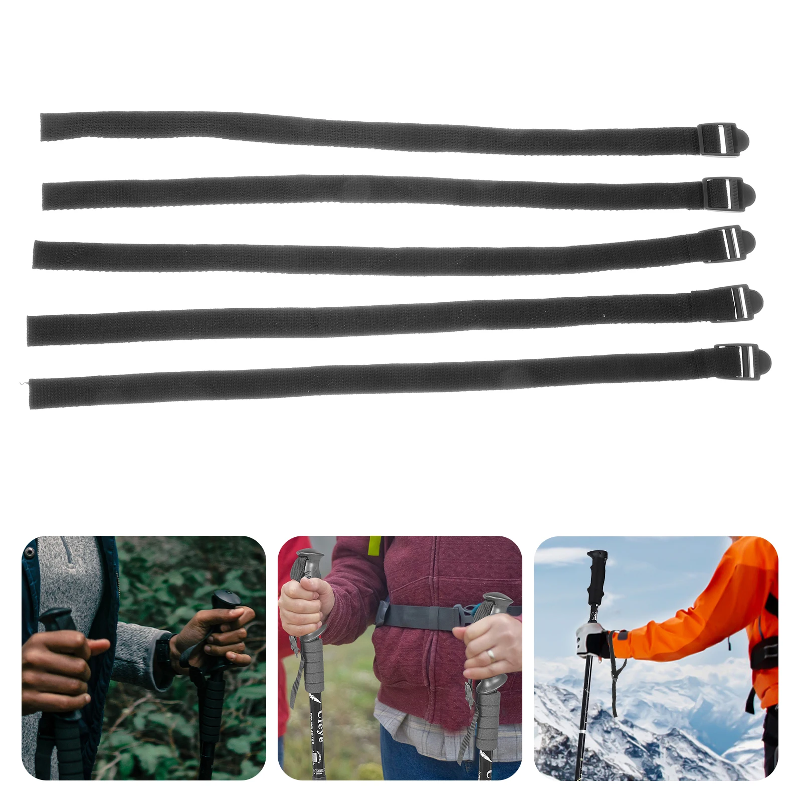 

5 Pcs Ski Pole Wristband Stick Binding Foot Tie Outdoor Sports Retention