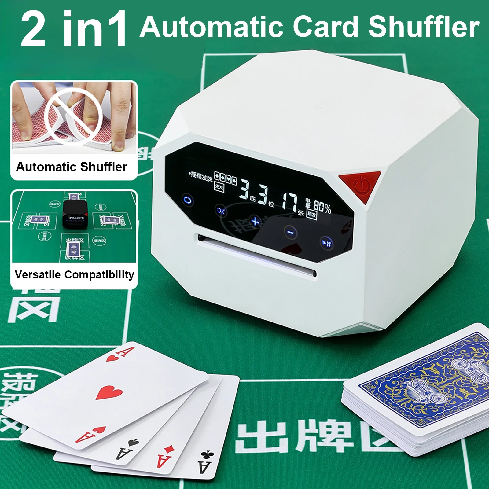 2-in-1-automatic-shuffler-and-dealer-2-decks-2500mah-programmable-automatic-card-shuffler-for-bridge-sized-cards-and-poker-games