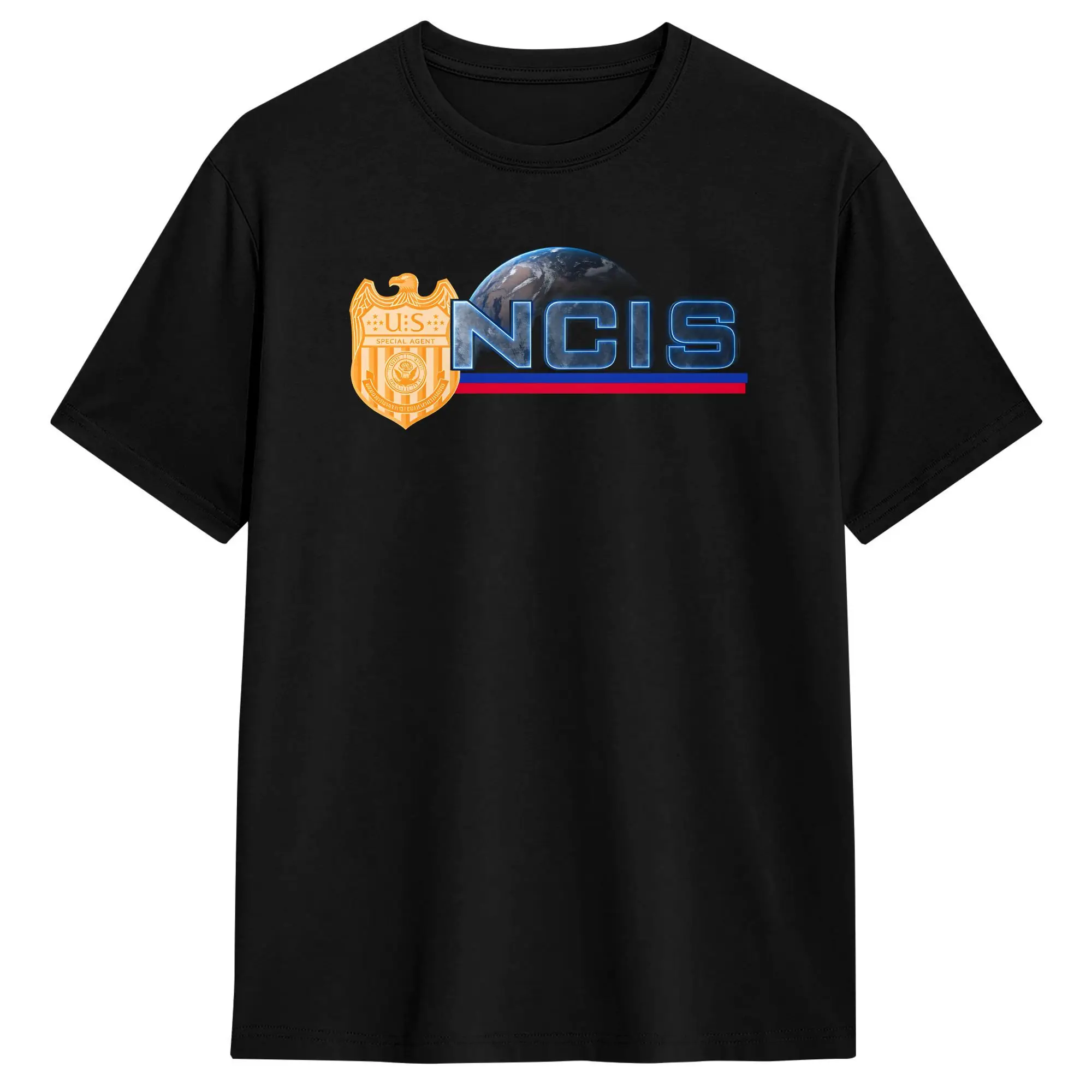 Men's NCIS Naval Criminal Investigative Service  T Shirts  Cotton Top Tees Summer O-Neck Trending Printed Tee Shirt