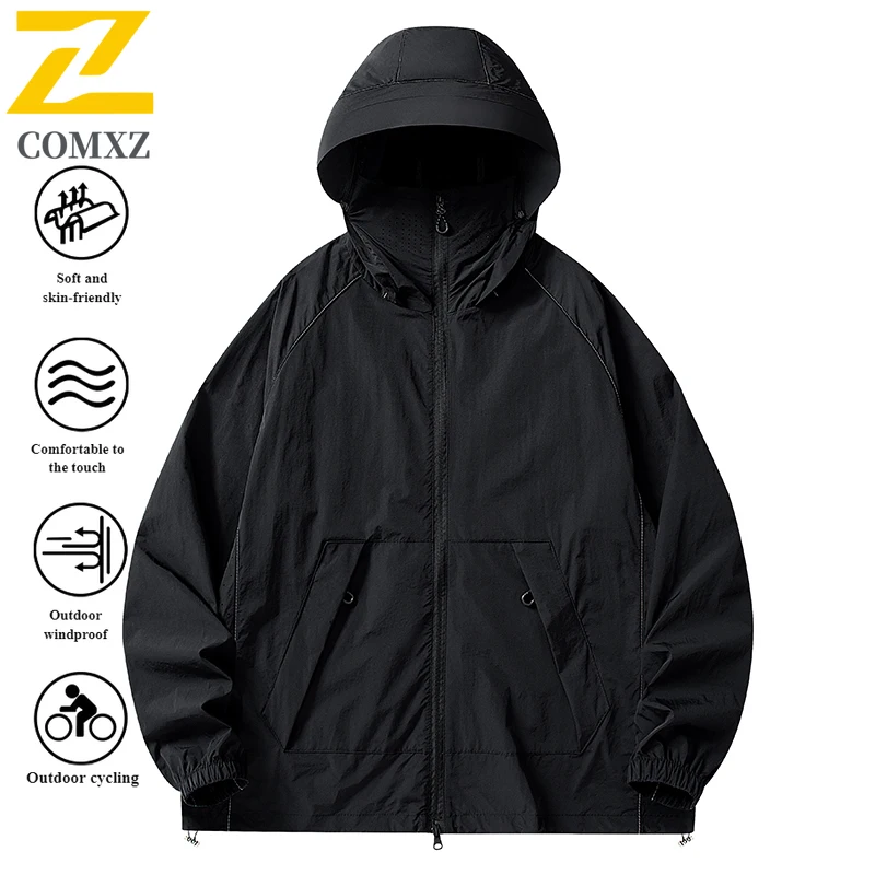 سترة صيفية للرجال خارجية بعامل حماية من الأشعة فوق البنفسجية 50 + سترة حماية من الأشعة فوق البنفسجية خفيفة الوزن للغاية من الحرير الجليدي سريعة الجفاف معطف صيد للمشي والاستخدام اليومي 2025 #3