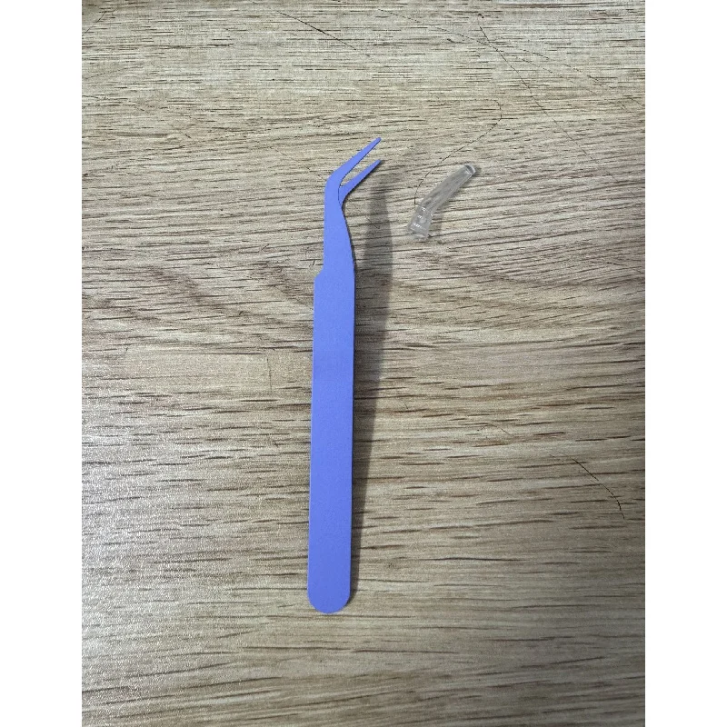 Thick Stainless Steel Tweezers With Colorful Curved Tips, Perfect For Macaron And Other Handmade Crafts