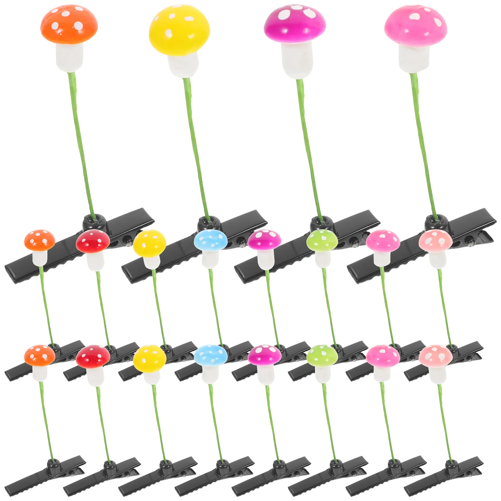 30 Pcs Mushroom Lemon Tree Hair Clip Women's Girls Accessories Clips for Sprout Cute 700X400X160CM Plastic and Zinc Alloy