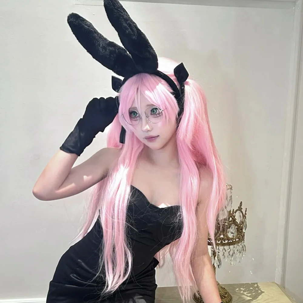 Anime Alien Stage Mizi Sua Cosplay Kostuum Pruik Vrouwen Lolita Lang Haar Hittebestendige Synthetische Pruik Halloween Party Prop