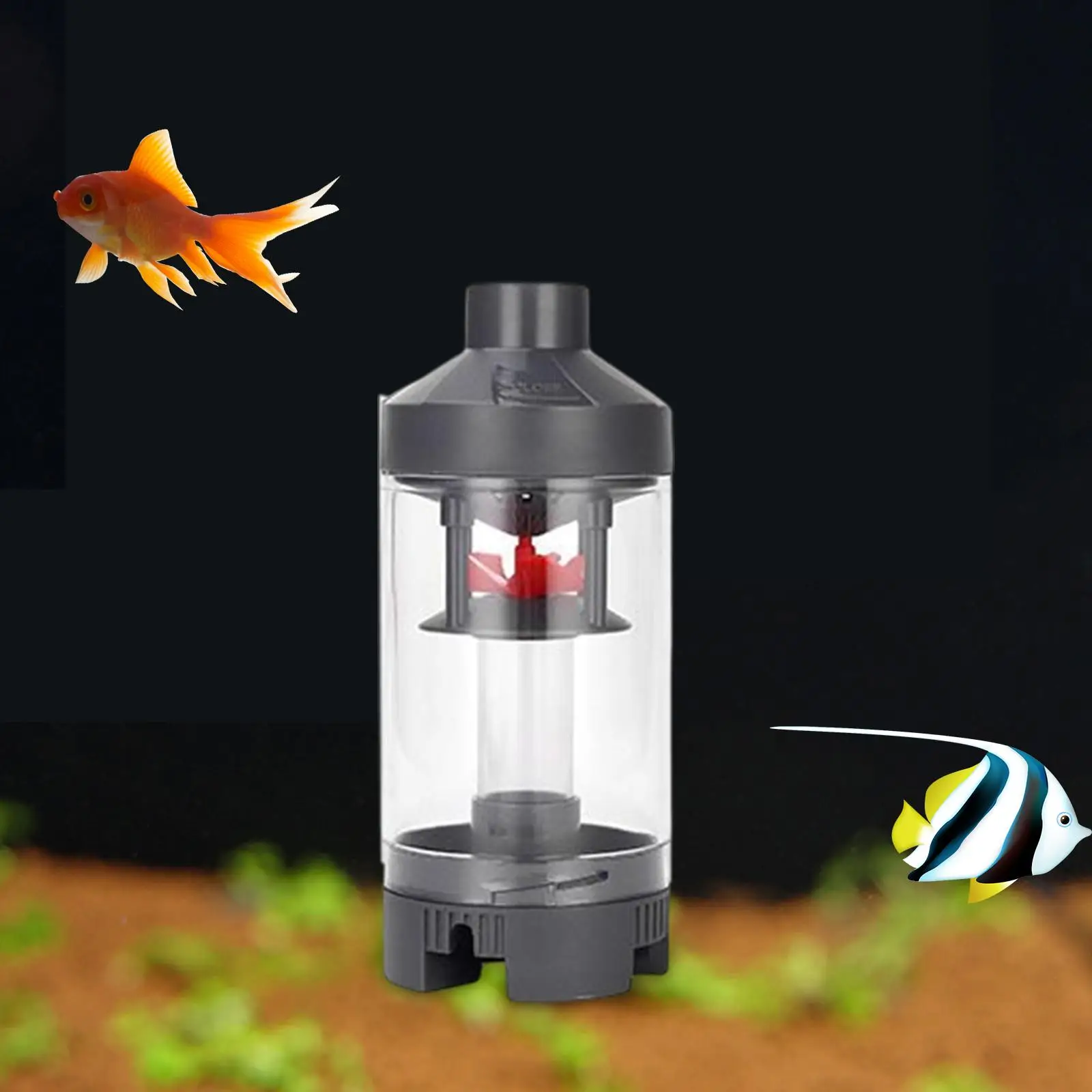 Fish Tank Filter Manure Suction Separator Oxygenated Cycle Fishing Toilet 6.7cmx16cm