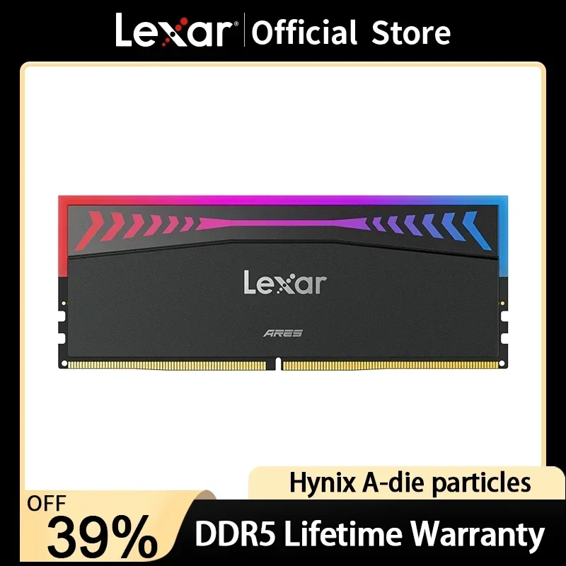 Лента памяти Lexar DDR5 CL26/CL28 32G (16*2) для настольных ПК 6000/64000/6800/7200/7600/8000 МГц Hynix Adie Vest Strip RGB Light Bar