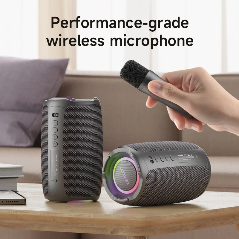 

zealot-S61m Karaoke Machine Portable Bluetooth 5.3 Speaker System with 1-2 Wireless Microphones Home Family Singing Gifts
