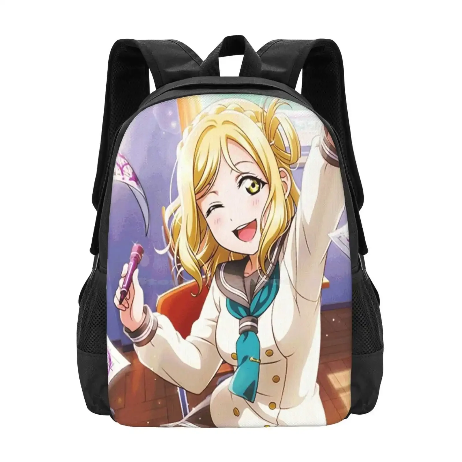 

Mari Ohara-Love Live! Sunshine!! School Bags Travel Laptop Backpack Mari Ohara Ohara Mari Love Live School Idol Project Llsip
