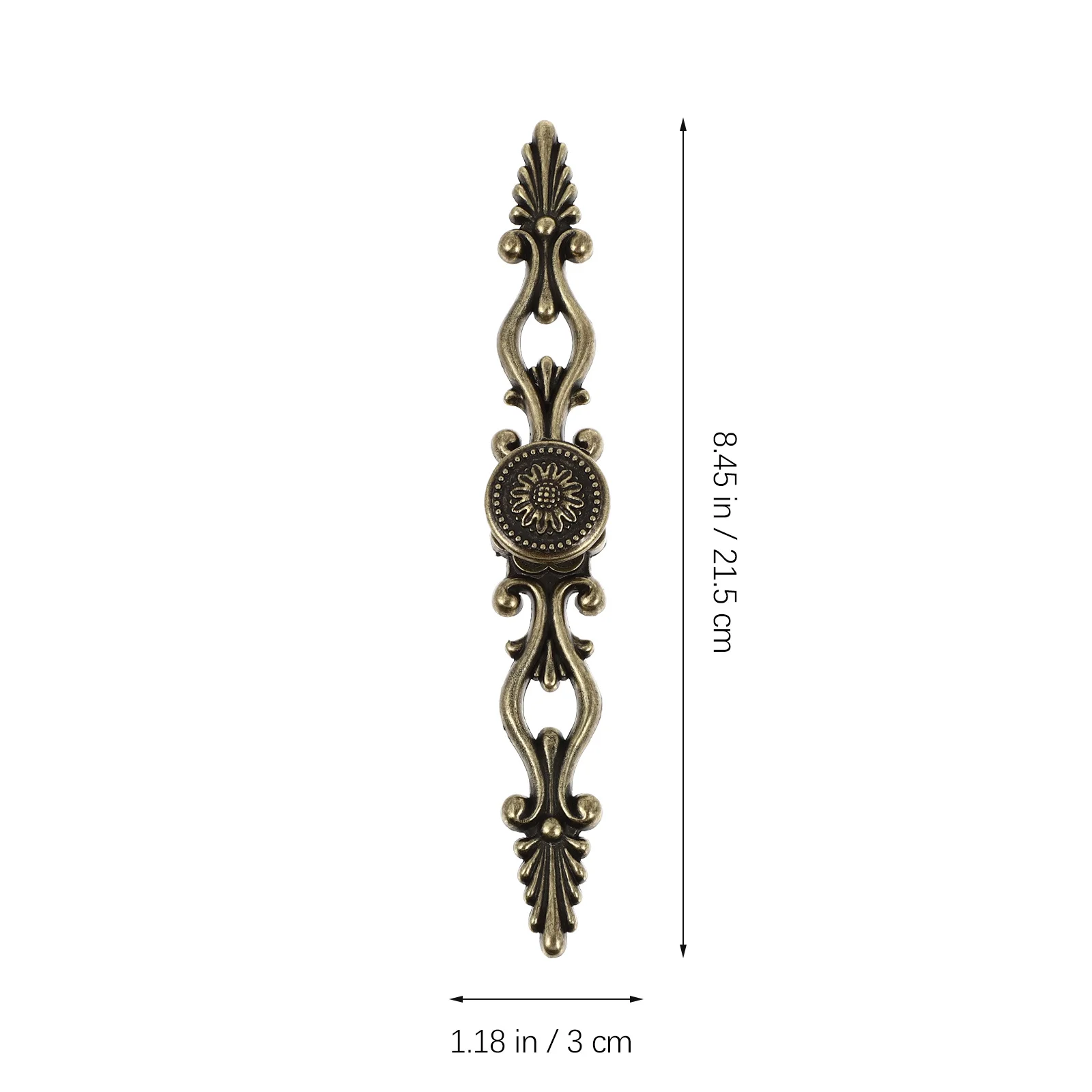 

Knobs European Carving Handle Vintage Style Pulls Handles Single Hole Drawer Cabinet
