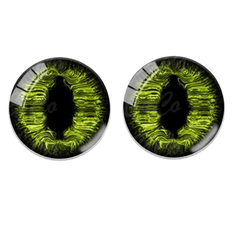 12 stuks 8-25 mm pop glazen oog speelgoed poppen dierenogen ronde glazen cabochon DIY maken accessoires