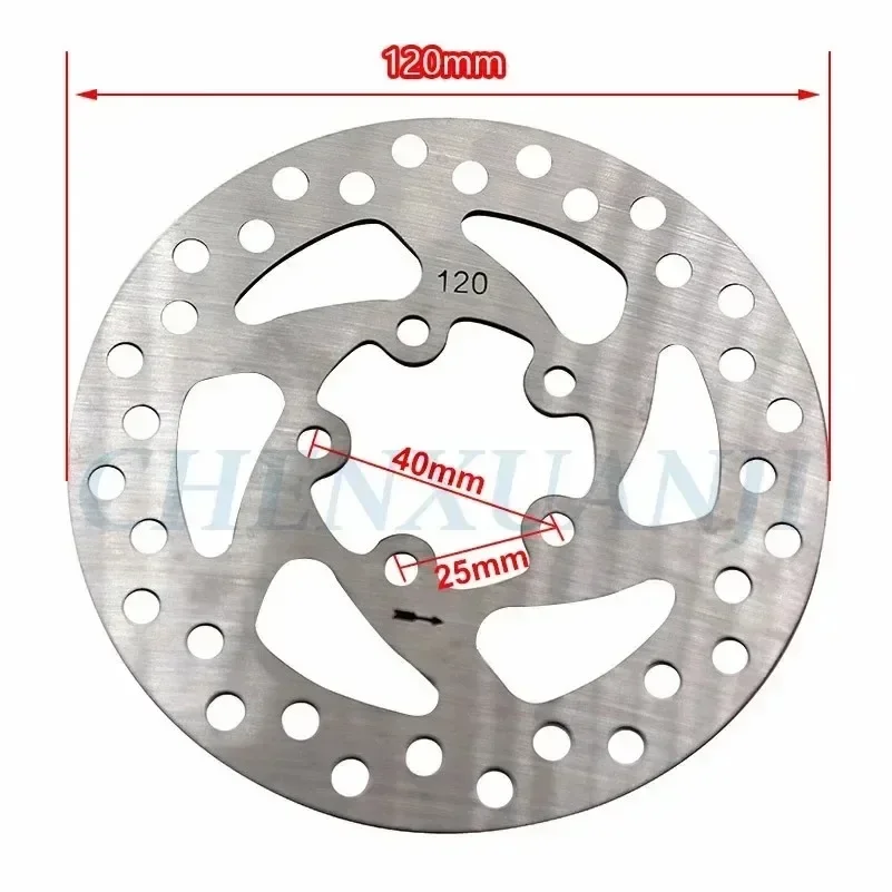 120Mm Roestvrijstalen Rotor Schijfrem Voor Elektrische Scooter Mtb Mountain Road Cruiser Fietsonderdelen Accessoires