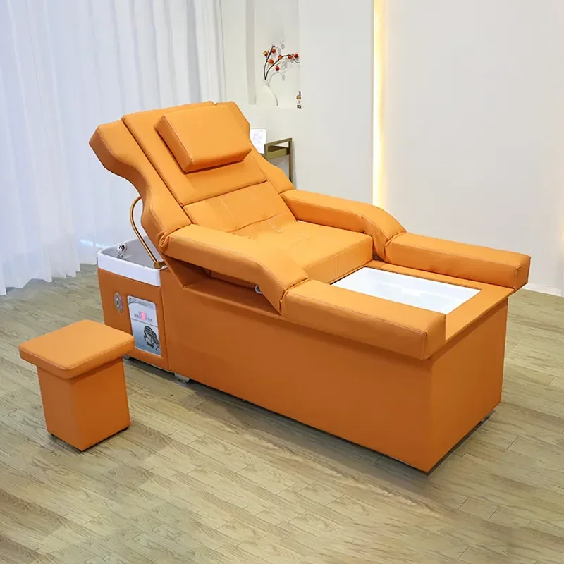 

Лидер продаж, современный тайский стиль, спа-головка, водотерапия, электрический шампунь, красота, парикмахерская, кровать, многофункциональная портативная раковина для Sh