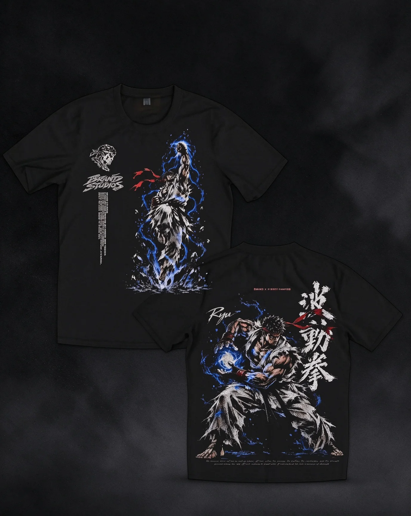 New Trendy Anime Cosplay T-shirt Unisex Y2K Style Crew Neck Jersey Street Fighter Manga Shirt For Anime Fan Gathering Party