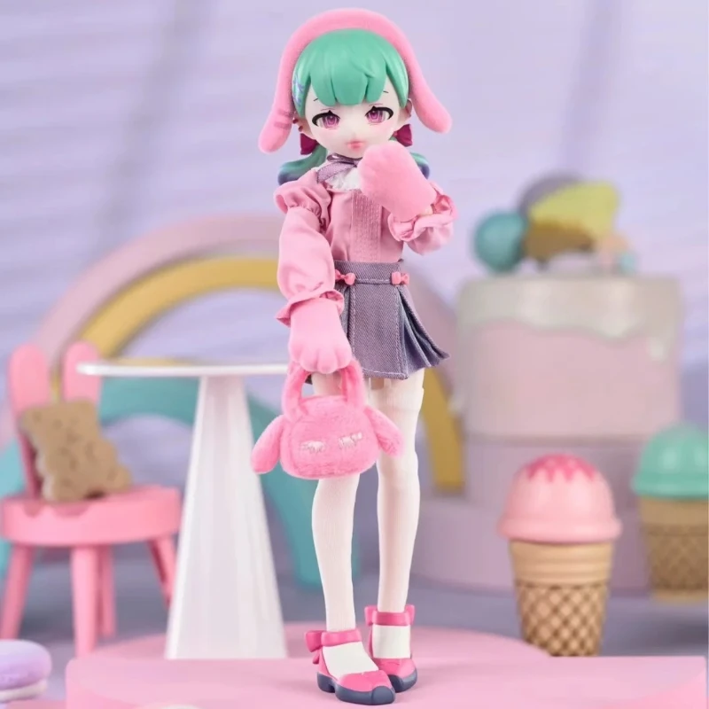 In Stock Genuine 18cm 1/6 Bjd Eve Lynna Fluffy Rabbit Anime Figure Articular Mobility Ornament Friends Birthday Decoration Gift