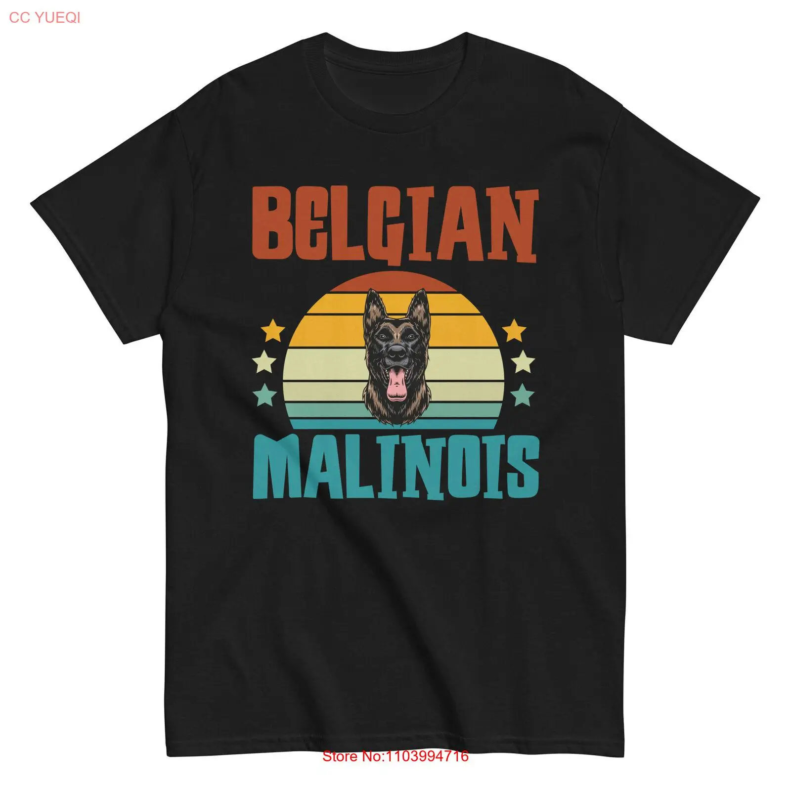 Belgian Malinois T-Shirt Dog Lover Fur Parent Dog Breed Tee