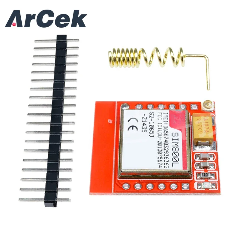 SIM800L Module GPRS Adapter Board GSM MicroSIM Card Minimum Core Board with Antenna