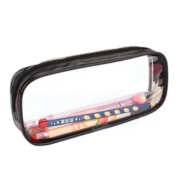 Transparent Women's Cosmetic Bag Travel Accessories Makeup Zipper Bag Waterproof for Girl PVC Brush Pencil Case Pouch