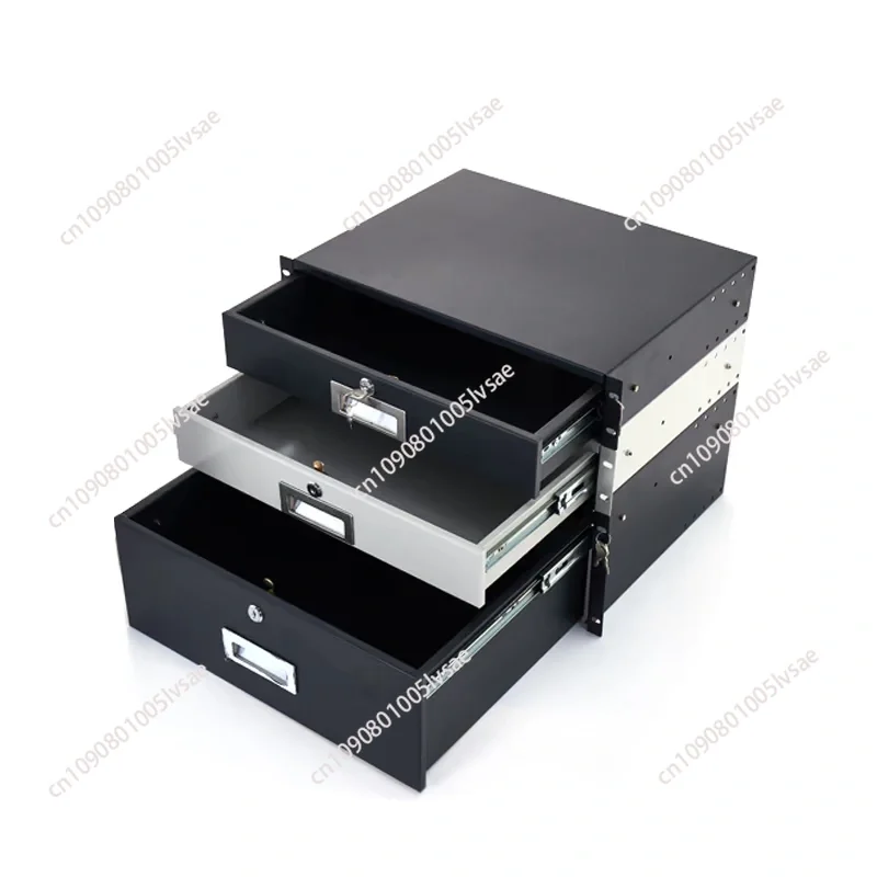 

19-дюймовый 2U3U4U5U6U ящик шкафа с замком для хранения микрофона авиационная коробка усилитель аудио железный полетный чехол