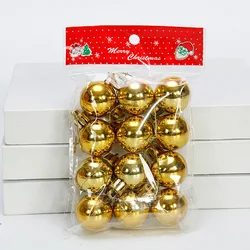12pcs 3cm Christmas Balls Christmas Tree Ornaments Ball Xmas Tree Hanging Pendants Home Party Decor 2023 NewYear Noel Navidad