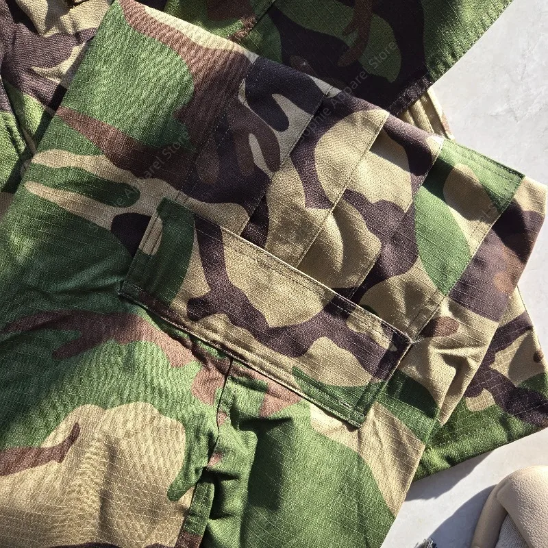 الزي العسكري التكتيكي مجموعة الرجال 87 PLA الجيش القتالية سترة السراويل الغابات كامو الصيد التدريب BDU دعوى في الهواء الطلق الادسنس والعتاد #4