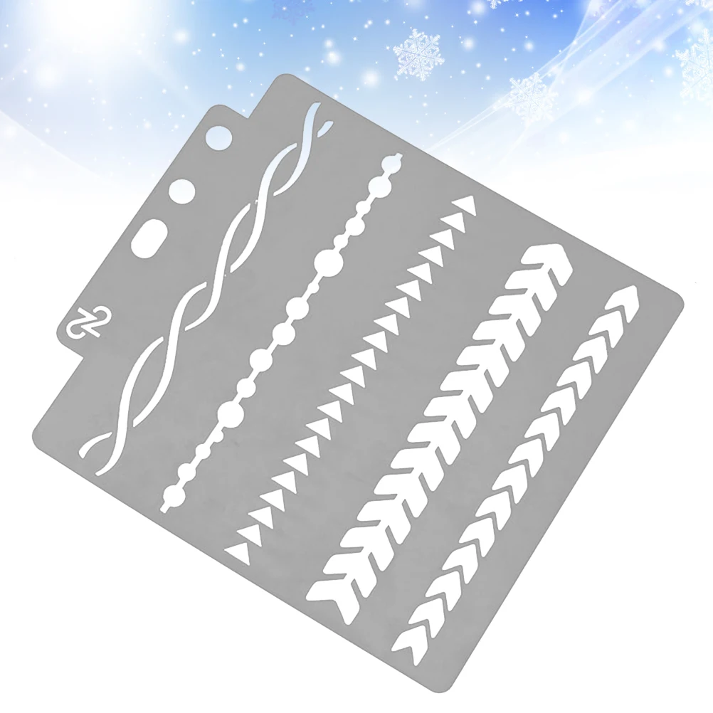 قوالب رسم نمط استنسل قابل لإعادة الاستخدام للحرف الفنية وبطاقات الهدايا والإشارات المرجعية وأوراق بلاستيكية قابلة للغسل ومقاومة للماء #6